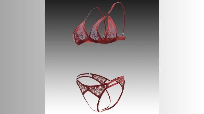 3D sexy lingerie set model