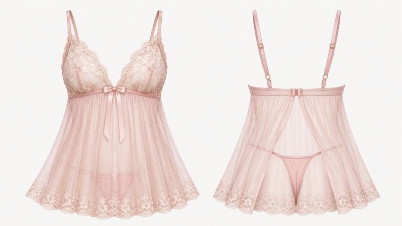AI-generated babydoll design sketch
