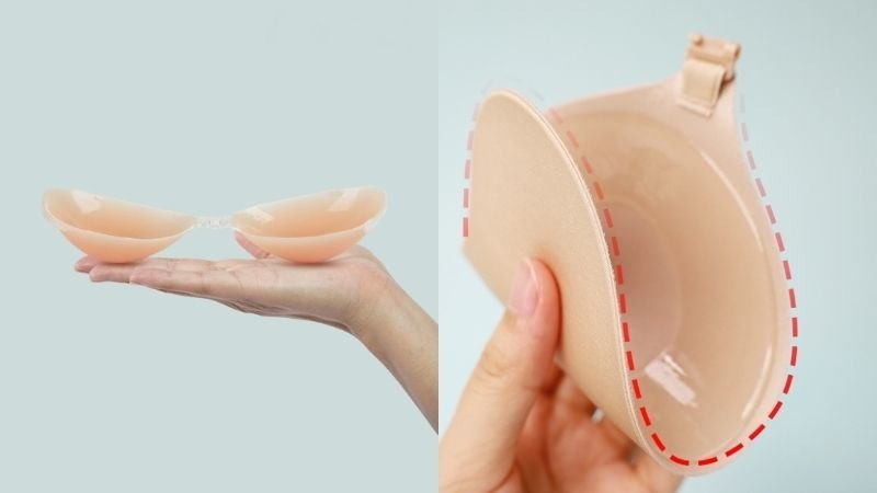 Comparison of shaping effects between silicone bras and fabric adhesive bras
