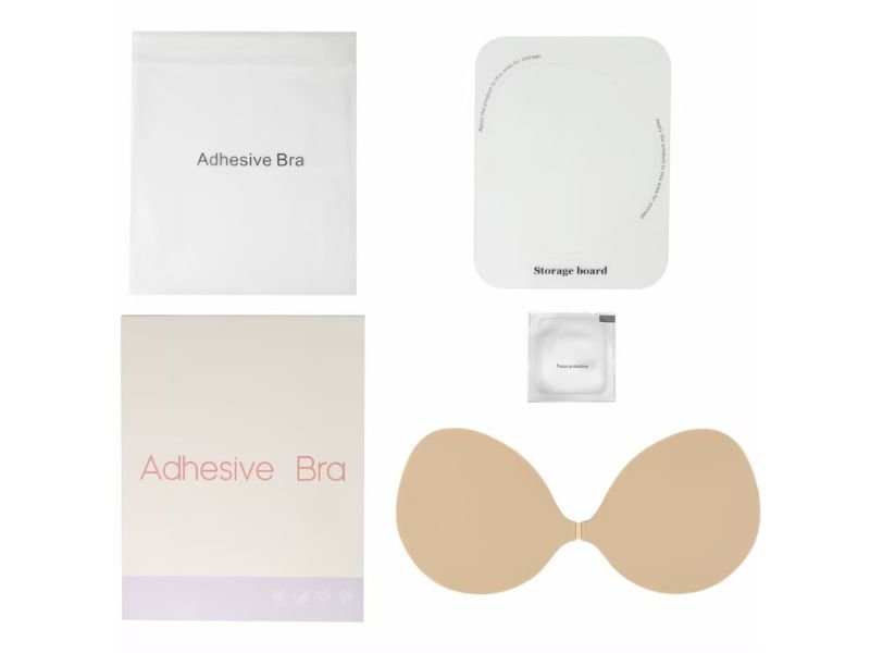 Flat-to-3D Adhesive Bras