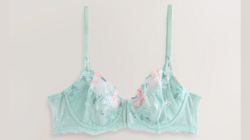 Non-Padded, Embroidered, Sexy Bra