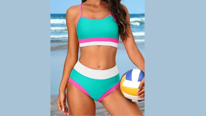 Sporty Colorblock Swimsuits